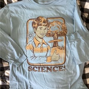 Retro science boy long sleeved tee